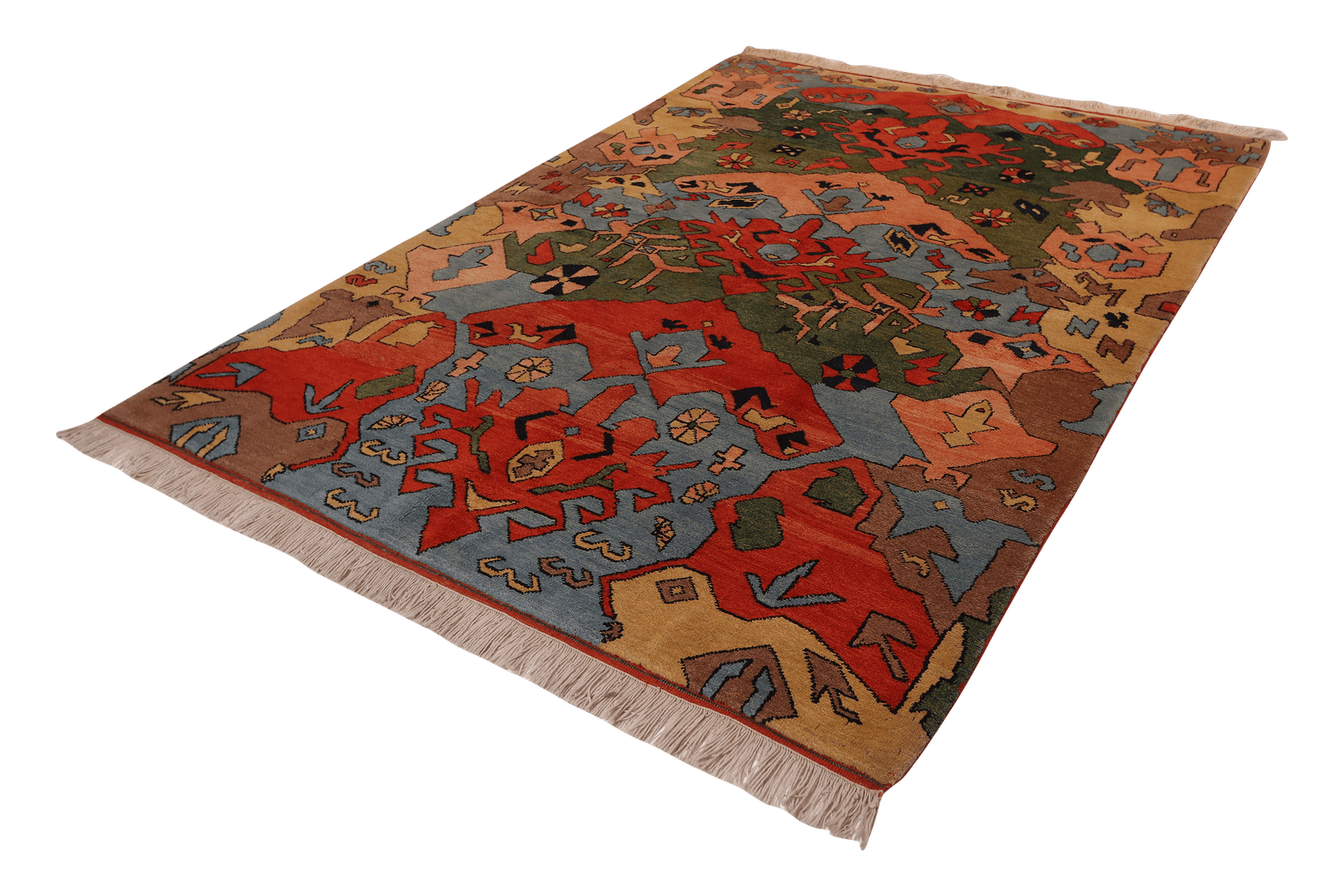 Konya — Hand-knotted, 165x239 cm, Multicolor, 100% Virgin Wool | View 5