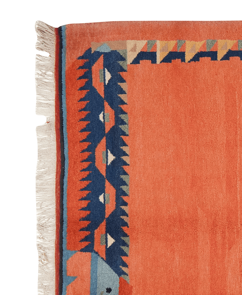 Konya — Hand-knotted, 172x218 cm, Red, 100% Virgin Wool | View 3