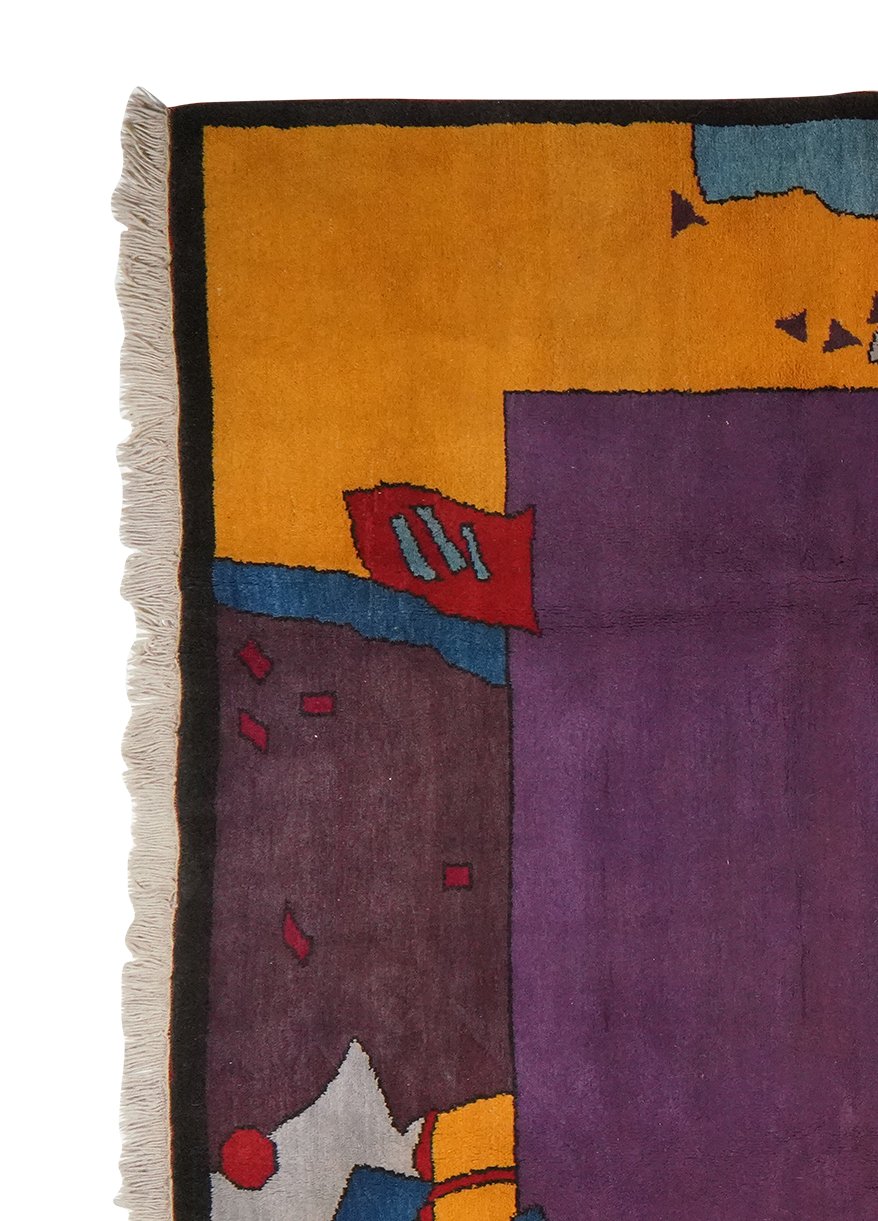 Konya — Hand-knotted, 203x291 cm, Violett, 100% Virgin Wool | View 3
