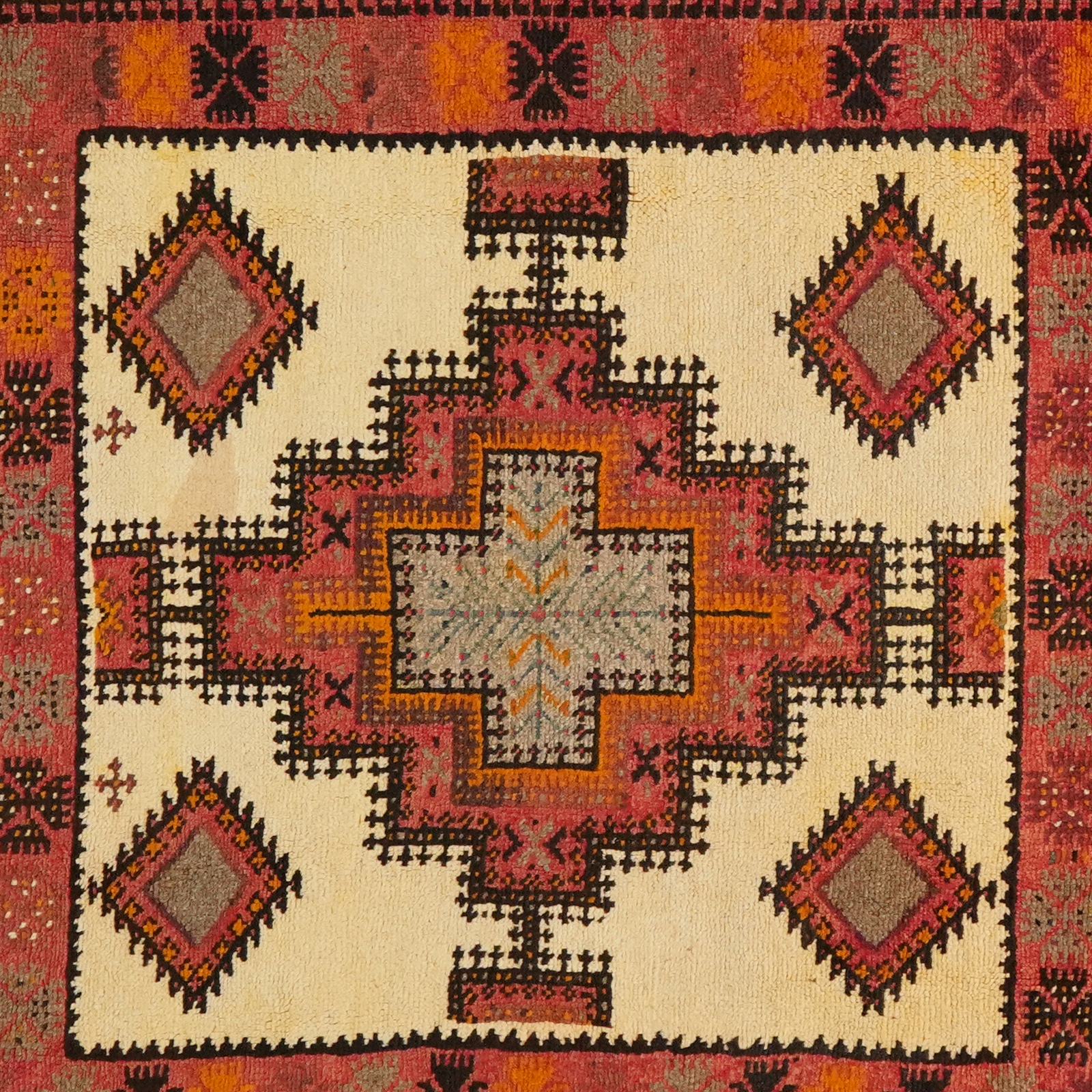 Ouzguit Zaida — Handgefertigt, 330x201 cm, Beige, 100% Virgin Wool | View 5