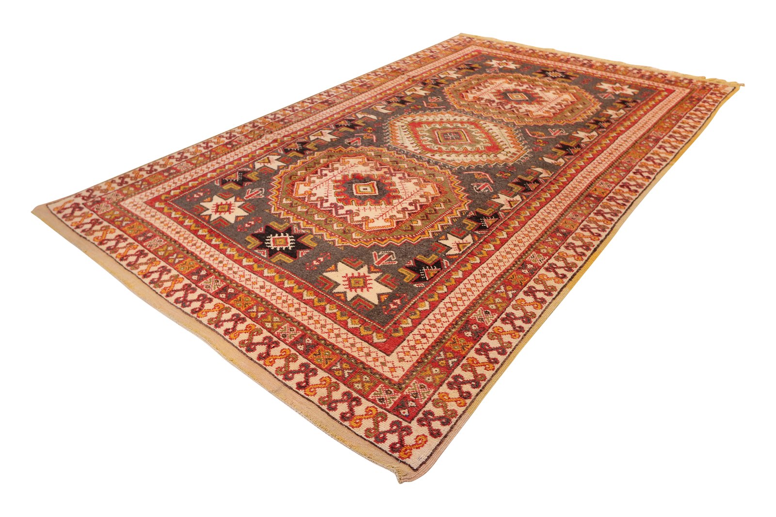 Ouzguit — Hand-knotted, 192x320 cm, Grey, 100% Virgin Wool | View 5