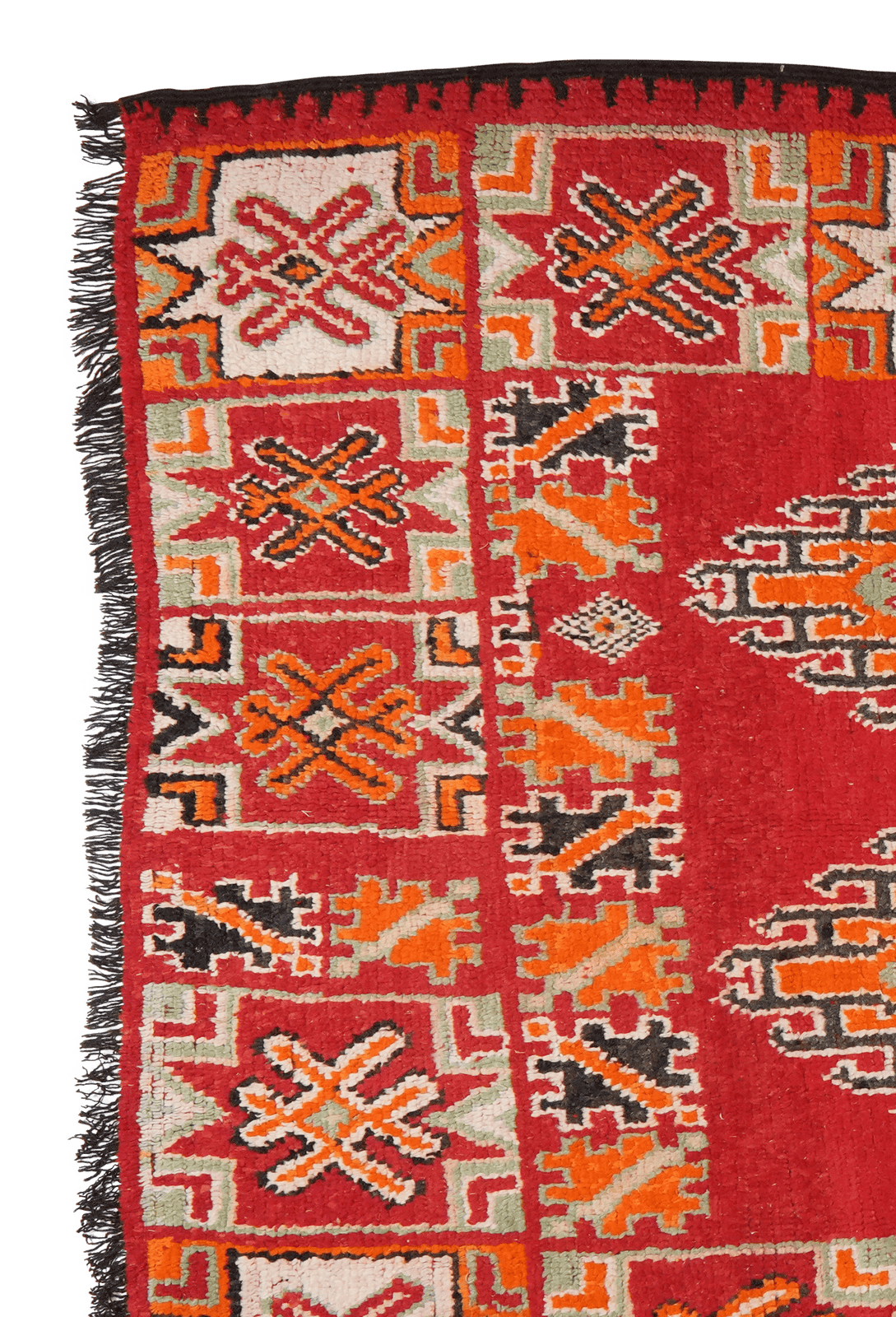 Beni Bou Yacoub — Hand-knotted, 185x344 cm, Red, 100% Virgin Wool | View 3