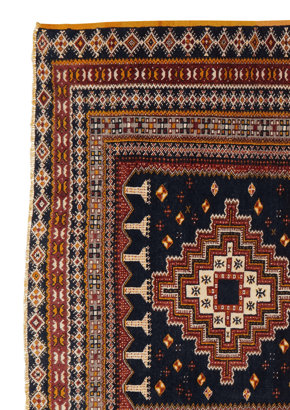 Hochatlas — Hand-knotted, 219x296 cm, Blue, 100% Virgin Wool | View 3