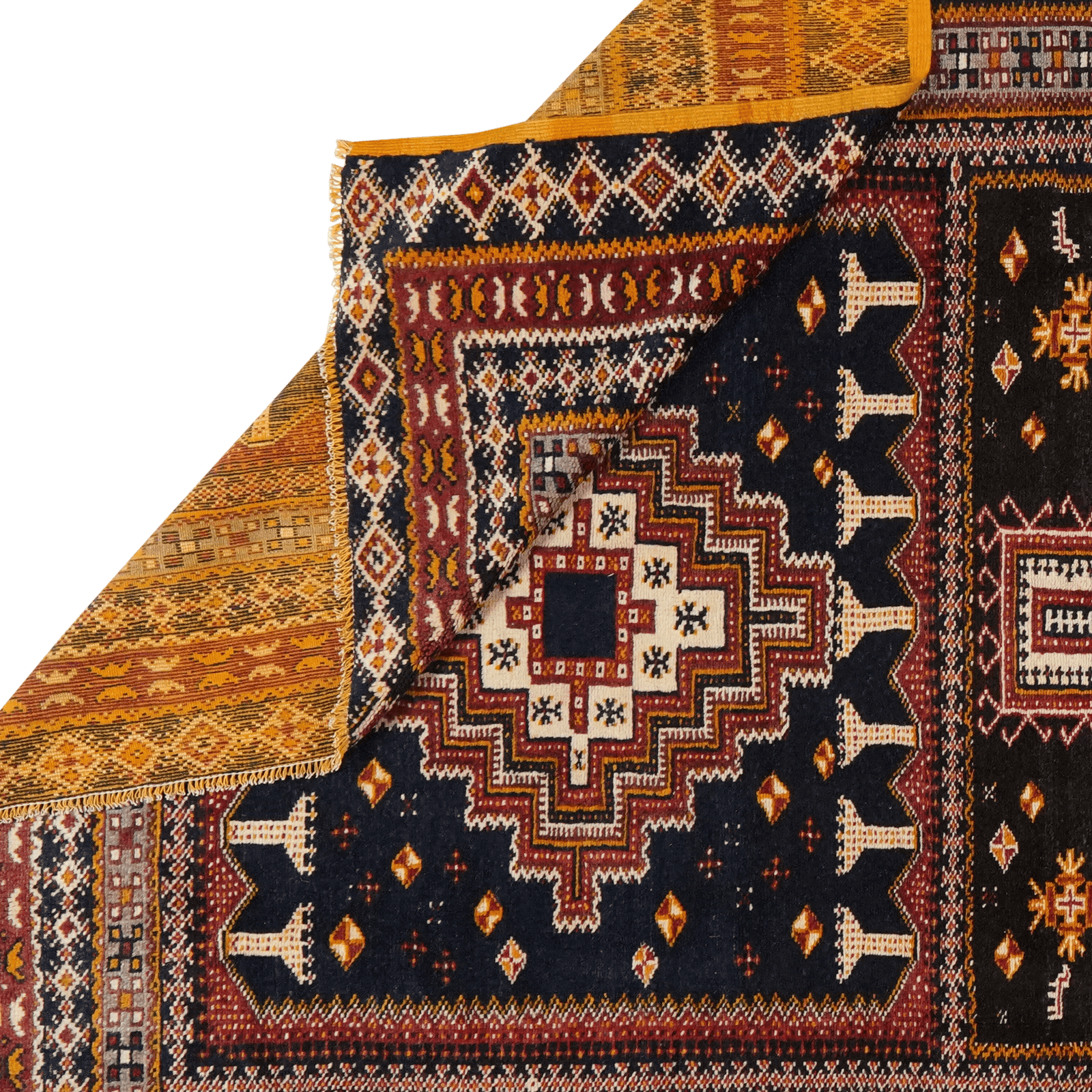 Hochatlas — Hand-knotted, 219x296 cm, Blue, 100% Virgin Wool | View 6