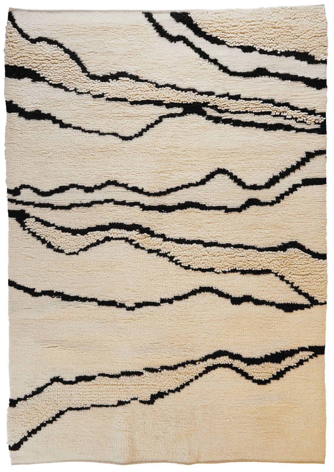 Morrocan Mirage — Hand-knotted, 200x300 cm, Beige, 100% Virgin Wool | Main view