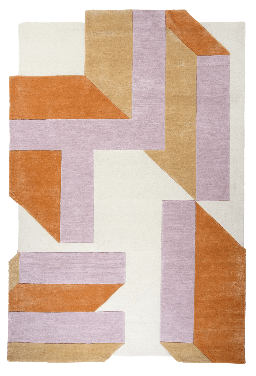 Milo — Hand-knotted, 150x200 cm, Violett, 50% Schurwolle, 50% Viskose | Main view