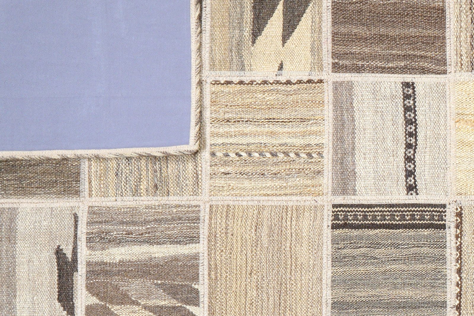 Kelim Tekkeh — Handmade, 150x200 cm, Beige, 100% Virgin Wool | View 6
