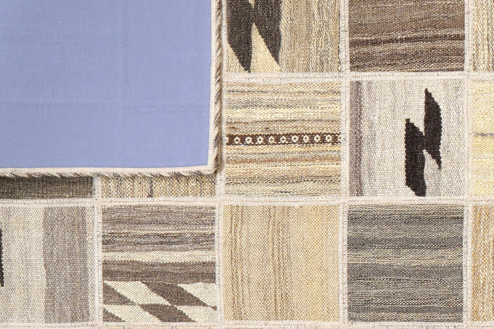 Kelim Tekkeh — Handmade, 150x200 cm, Beige, 100% Virgin Wool | View 6