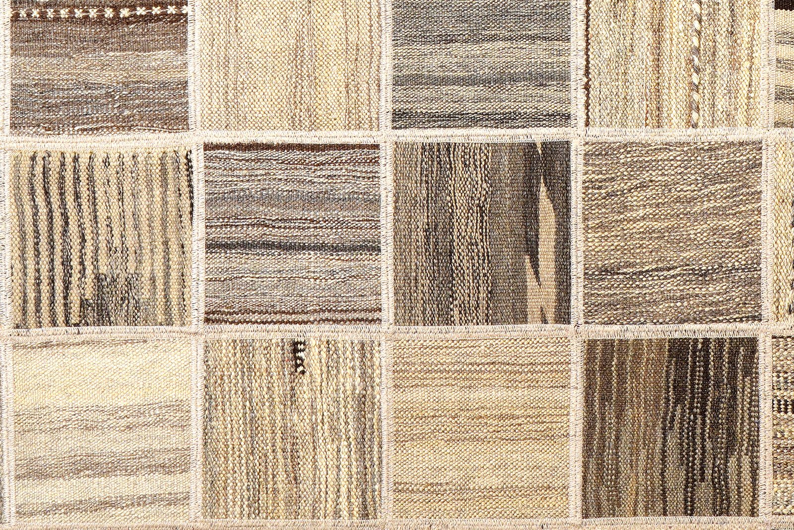 Kelim Tekkeh — Handmade, 150x200 cm, Beige, 100% Virgin Wool | View 5