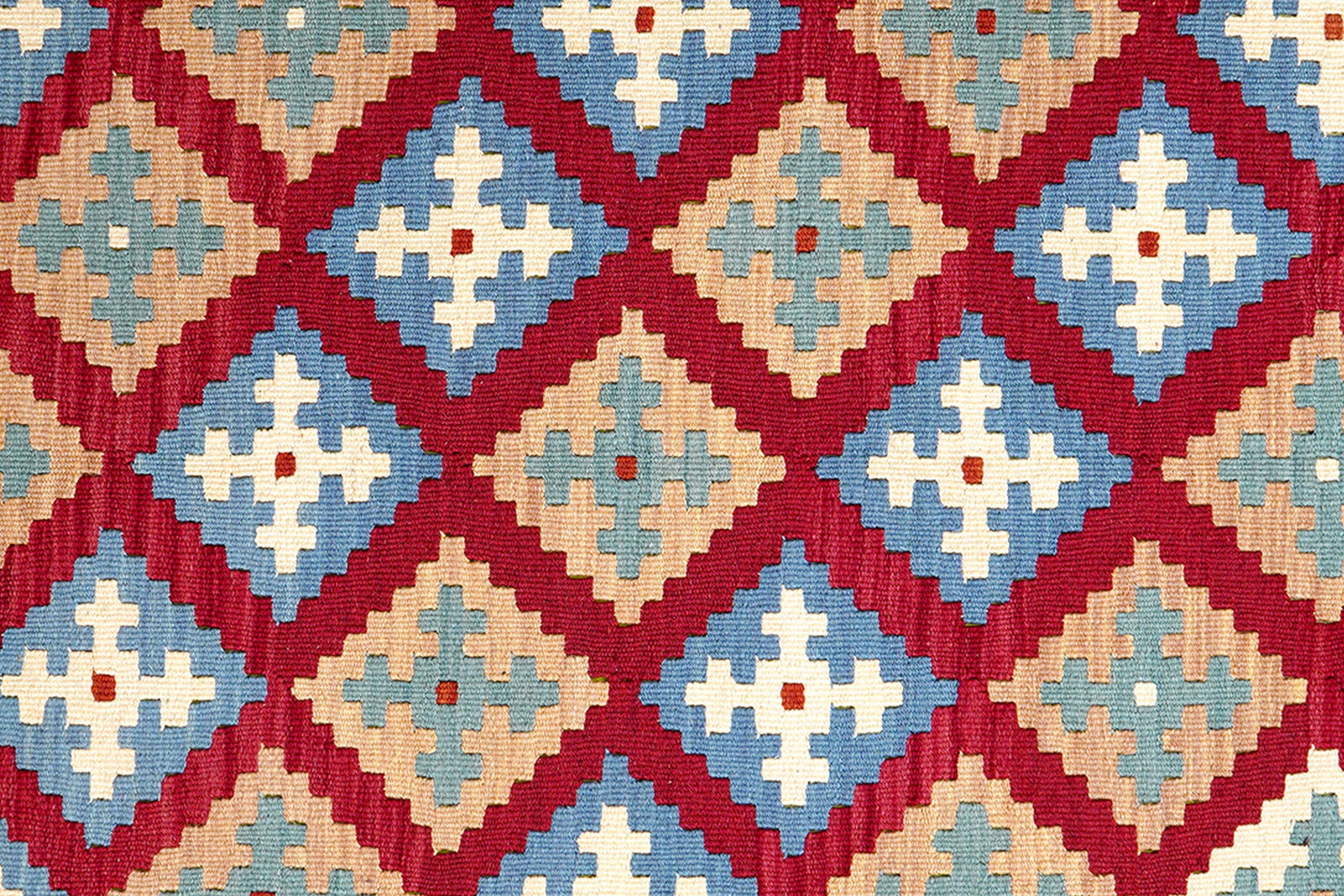 Kelim Gashgai — Handgefertigt, 237x169 cm, Beige, 100% Virgin Wool | View 6