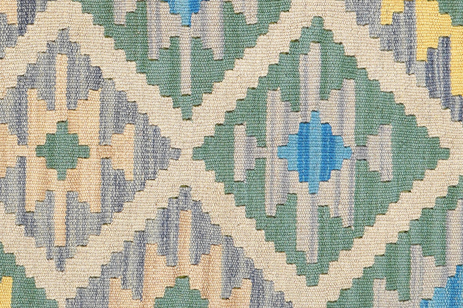 Kelim Gashgai — Handmade, 123x177 cm, Beige, 100% Virgin Wool | View 5