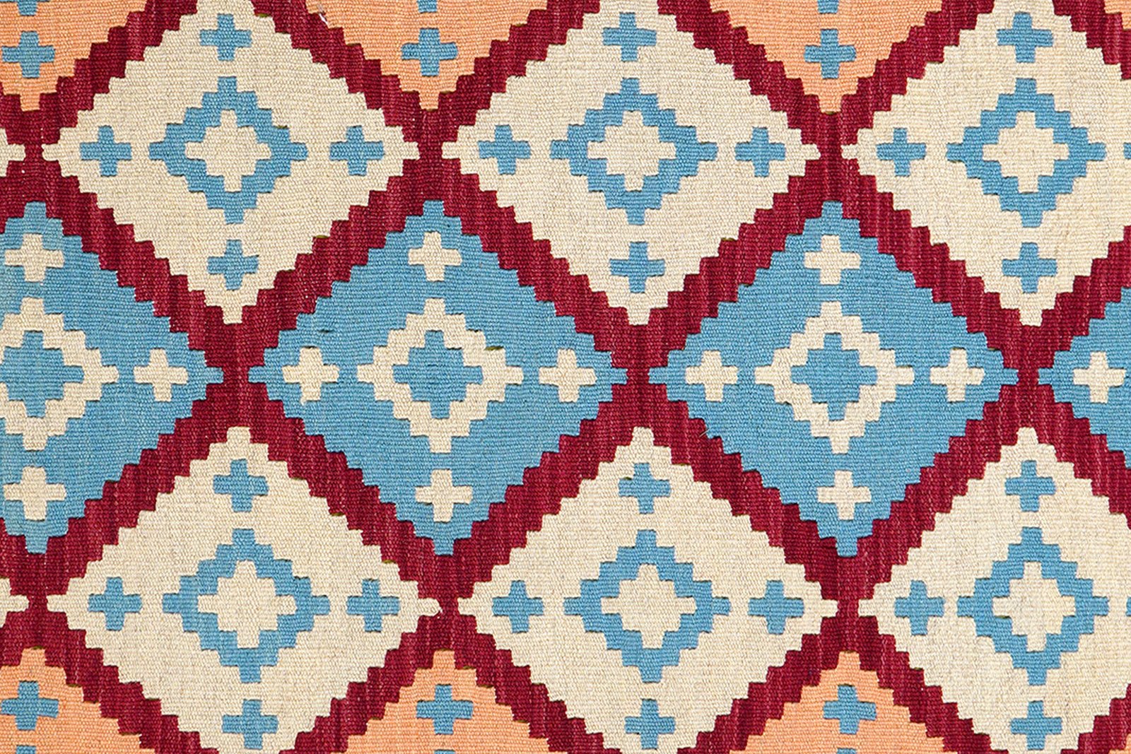 Kelim Gashgai — Handmade, 153x201 cm, Red, 100% Virgin Wool | View 5
