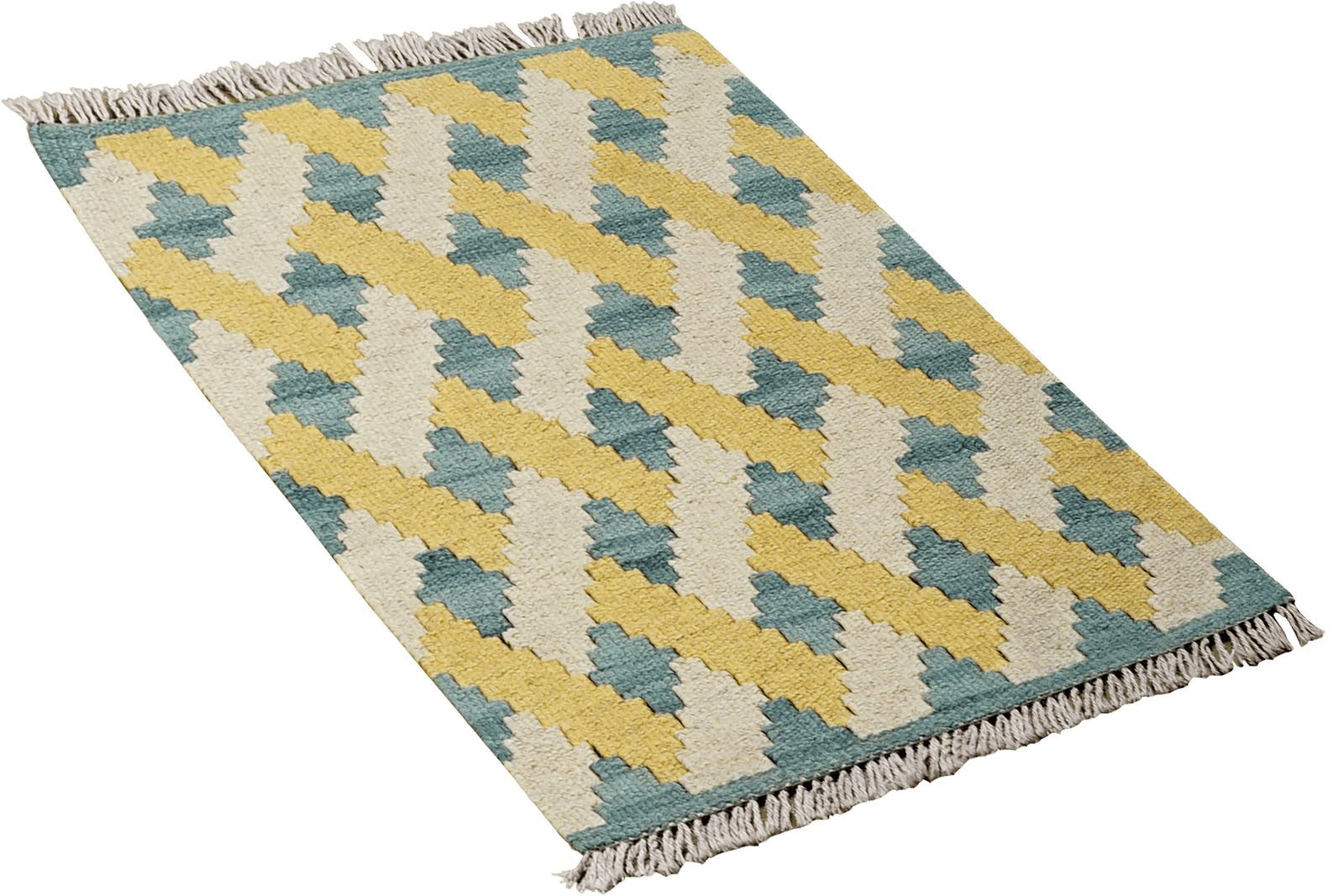 Kelim Gashgai — Handmade, 43x61 cm, Beige, 100% Virgin Wool | View 4