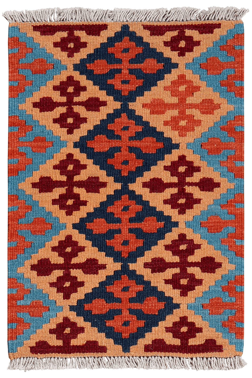 Kelim Gashgai — Handmade, 44x63 cm, Multicolor, 100% Virgin Wool | Main view
