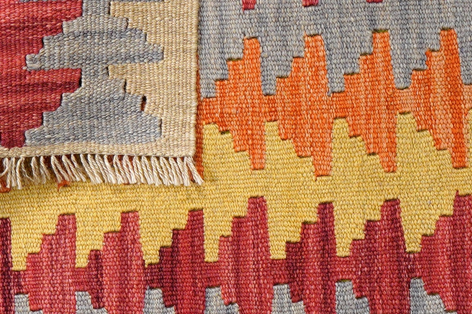 Kelim Gashgai — Handmade, 62x90 cm, Multicolor, 100% Virgin Wool | View 6