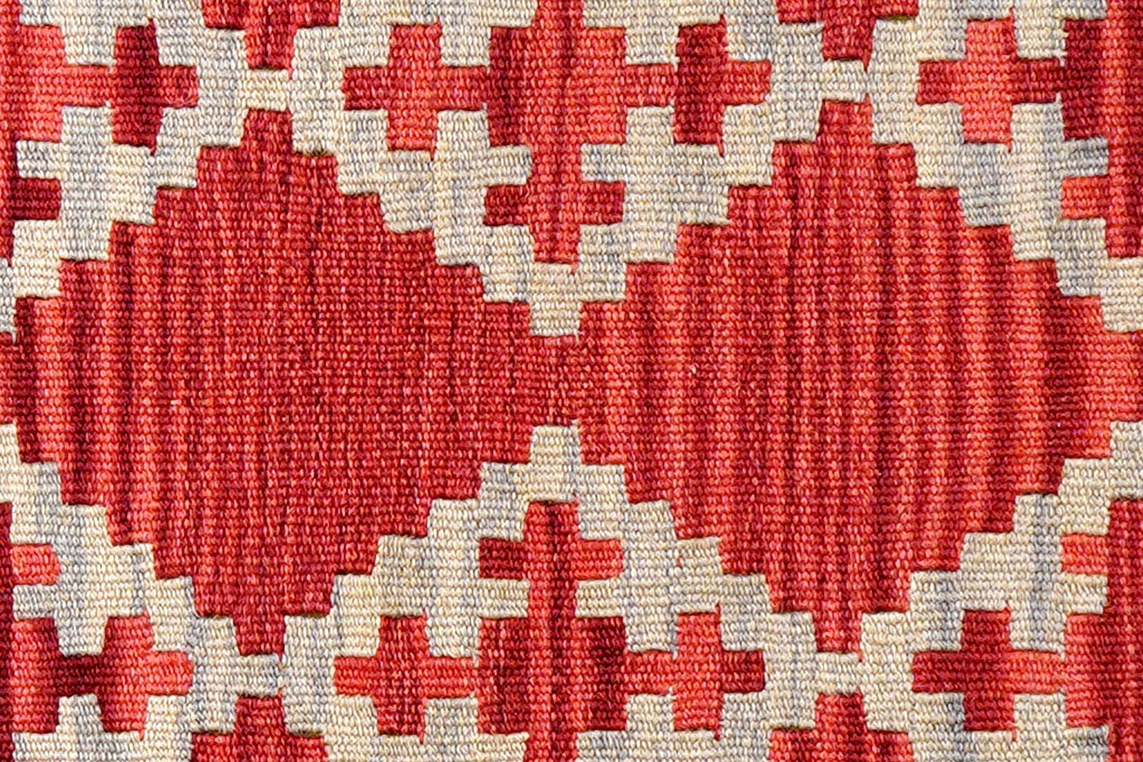 Kelim Gashgai — Handmade, 85x111 cm, Red, 100% Virgin Wool | View 5