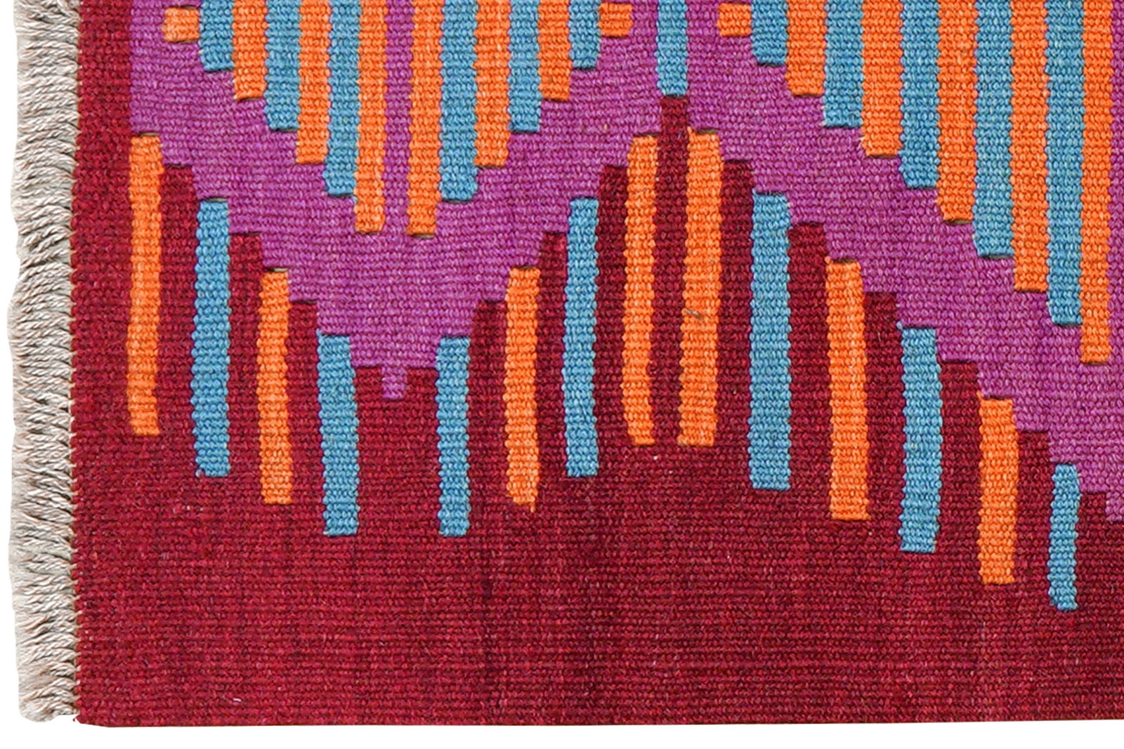 Kelim Gashgai — Handgefertigt, 94x59 cm, Rot, 100% Virgin Wool | View 4