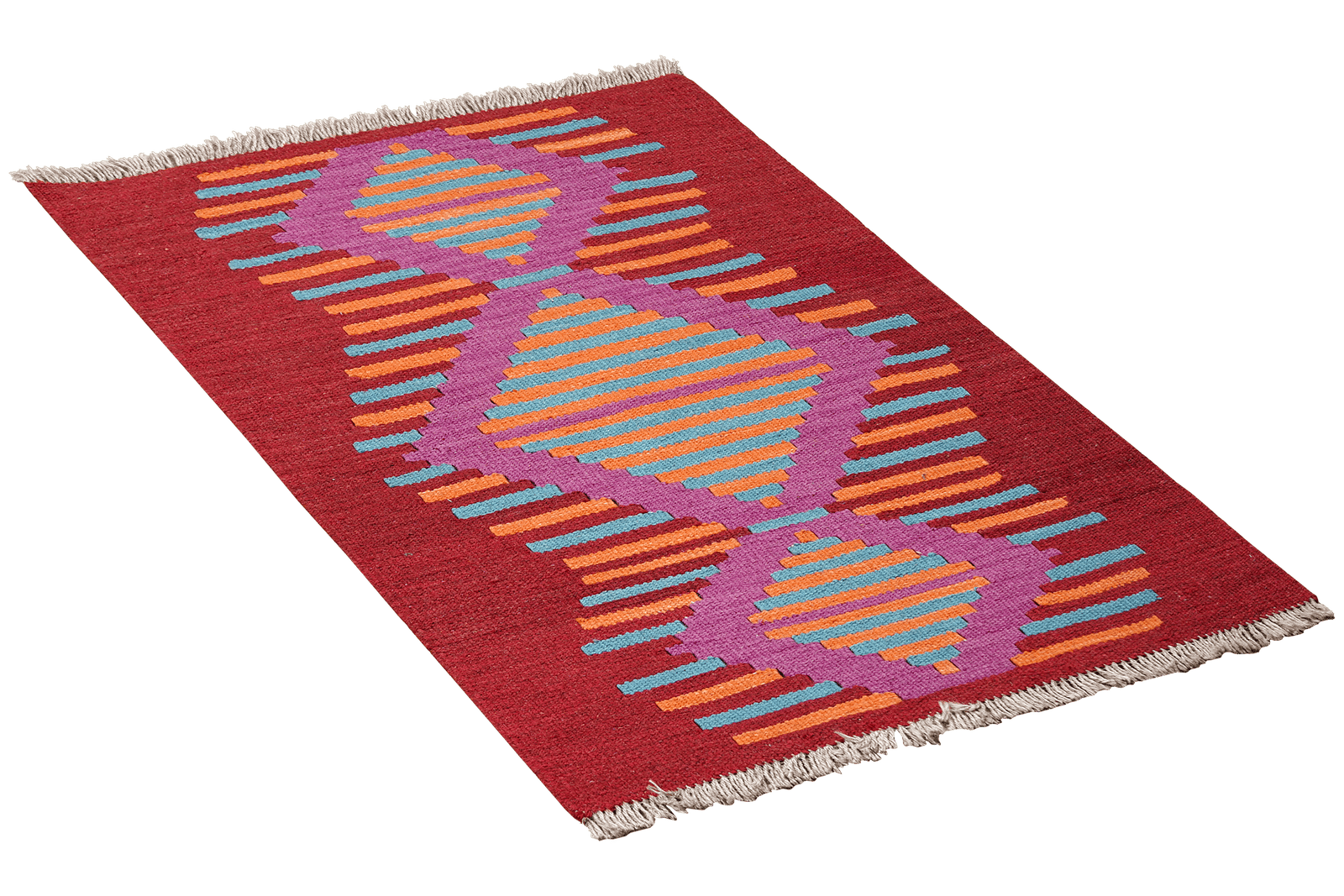 Kelim Gashgai — Handmade, 59x94 cm, Multicolor, 100% Virgin Wool | View 4