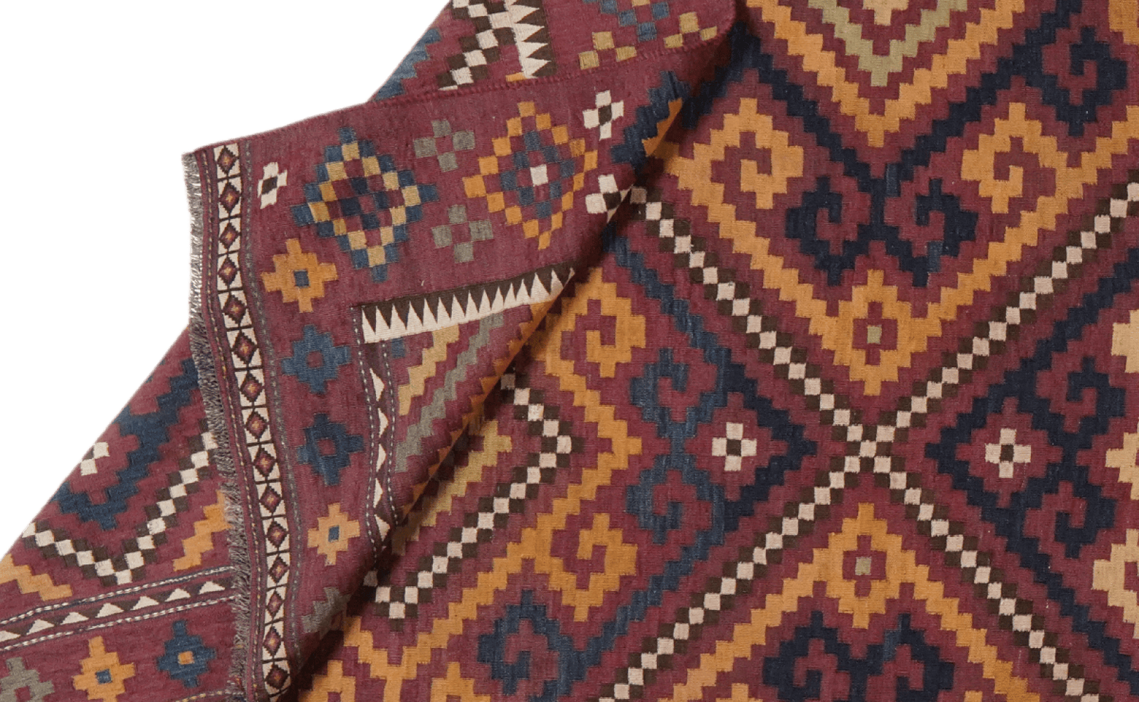 Kelim Belutch — Handmade, 190x402 cm, Multicolor, 100% Virgin Wool | View 5