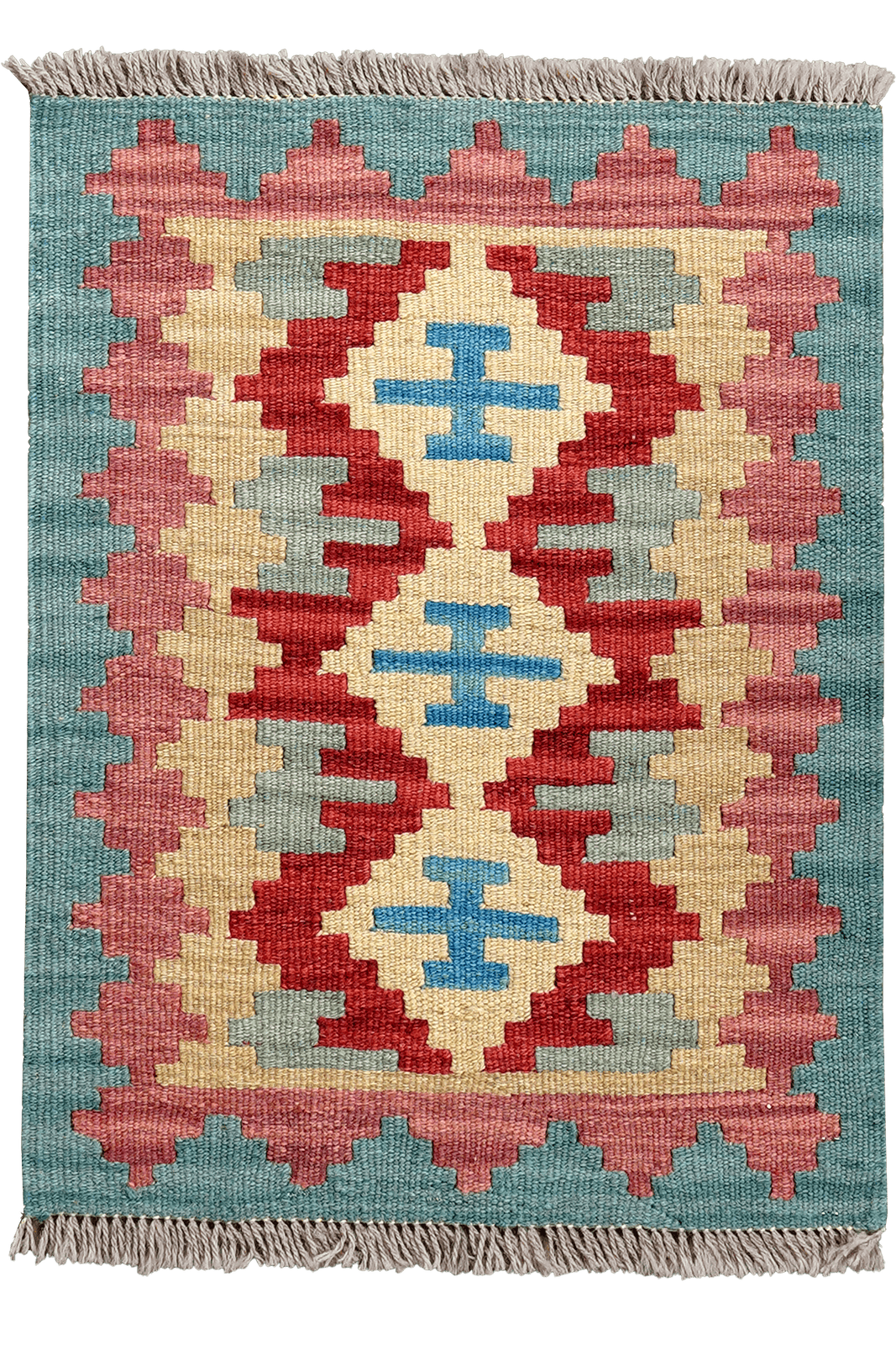 Kelim Gashgai — Handmade, 47x64 cm, Multicolor, 100% Virgin Wool | Main view
