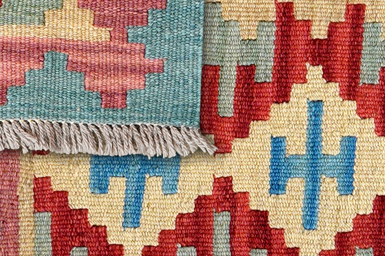 Kelim Gashgai — Handmade, 47x64 cm, Multicolor, 100% Virgin Wool | View 6