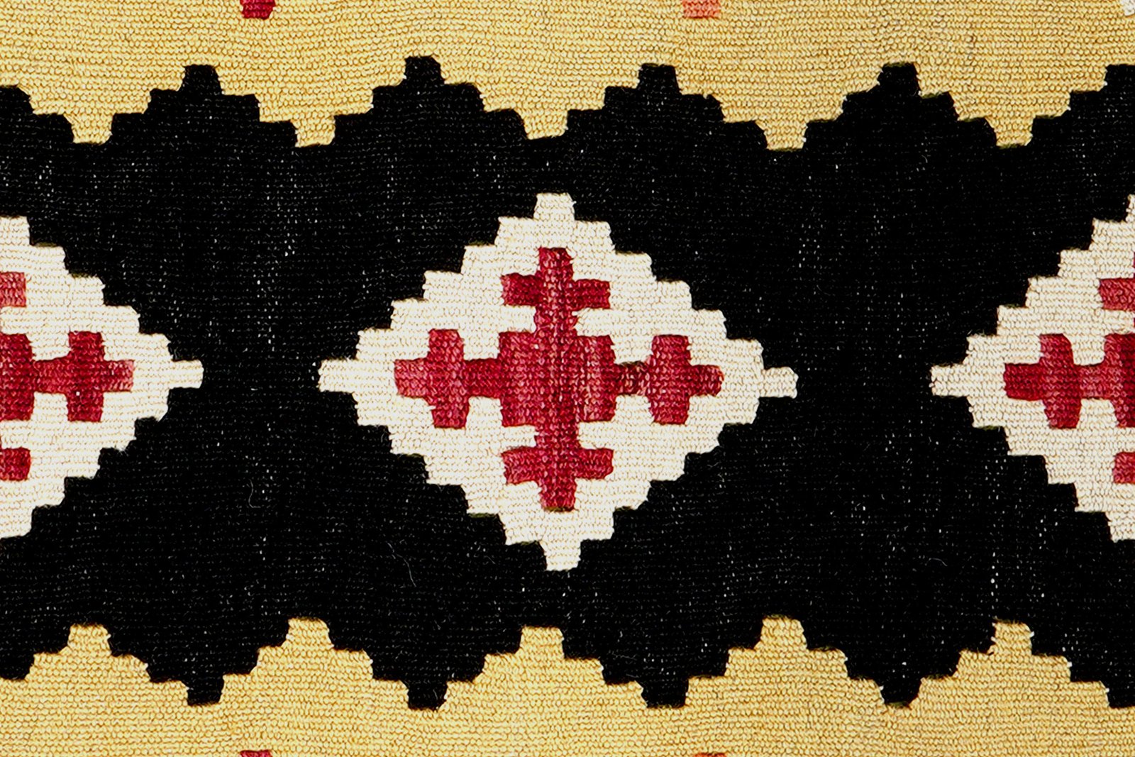 Kelim Gashgai — Handmade, 81x127 cm, Black, 100% Virgin Wool | View 5