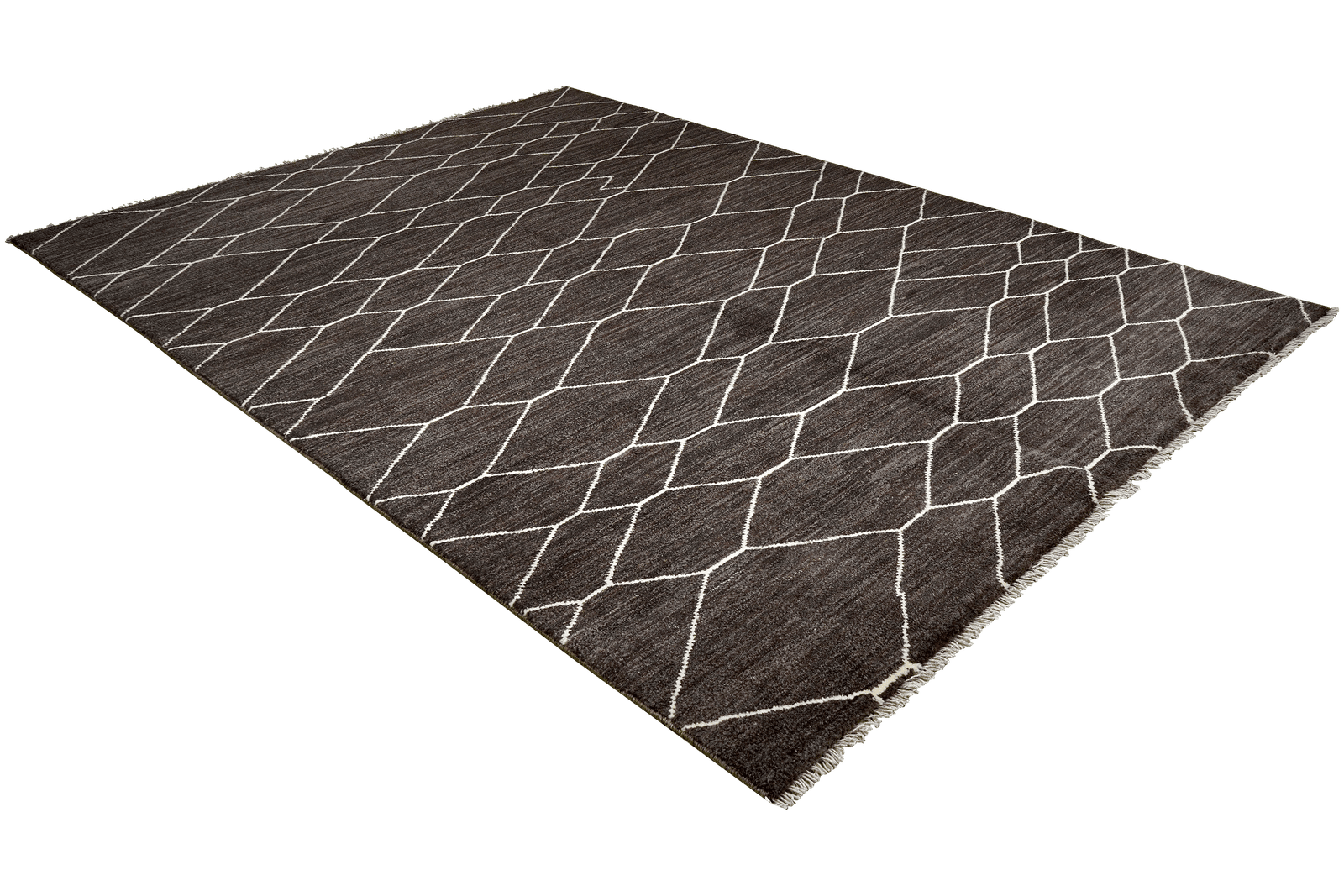 Gabbeh Basi — Hand-knotted, 202x288 cm, Brown, 100% Virgin Wool | View 4
