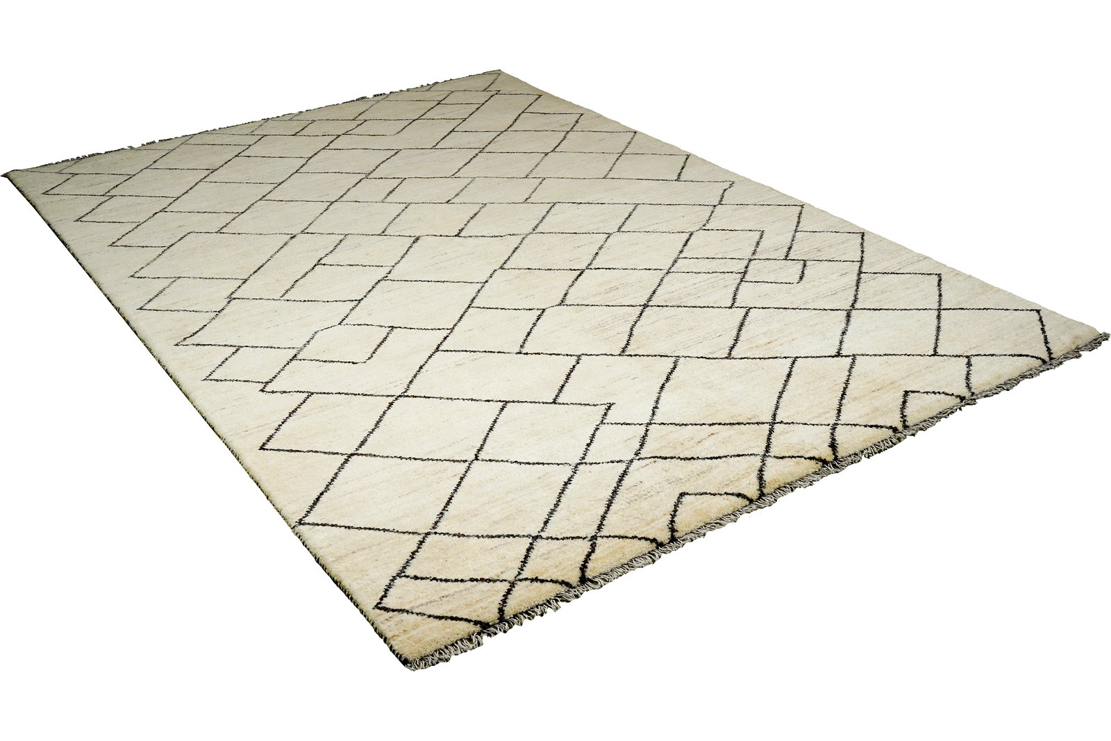 Gabbeh Basi — Hand-knotted, 171x246 cm, Beige, 100% Virgin Wool | View 4