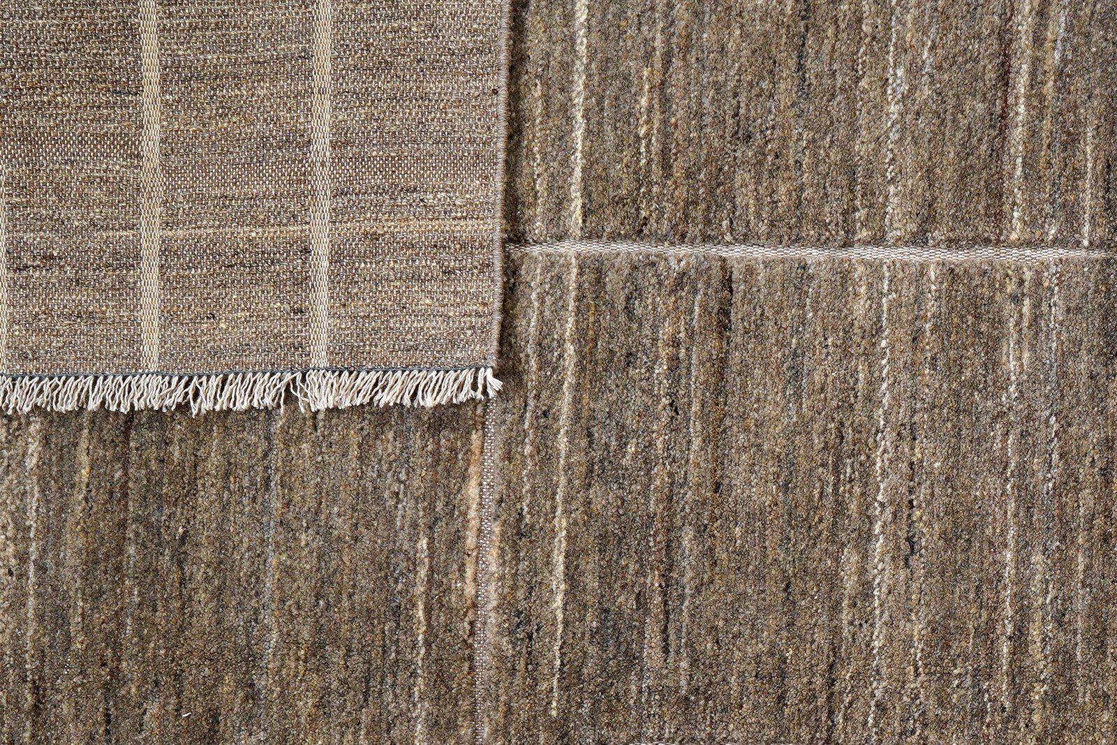 Gabbeh Basi — Hand-knotted, 207x285 cm, Grey, 100% Virgin Wool | View 7