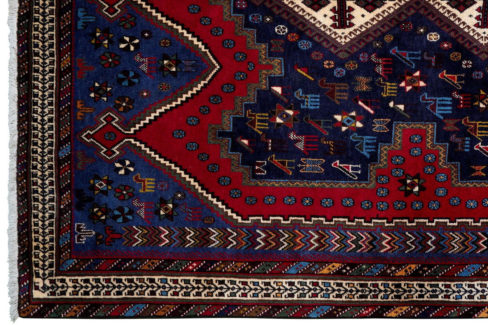 Afshar — Hand-knotted, 167x245 cm, Multicolor, 100% Virgin Wool | View 3