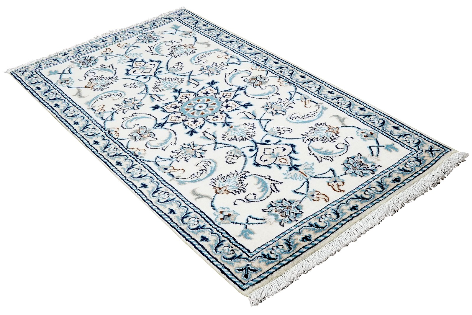 Nain 12La — Hand-knotted, 68x135 cm, Beige, 100% Virgin Wool | View 4