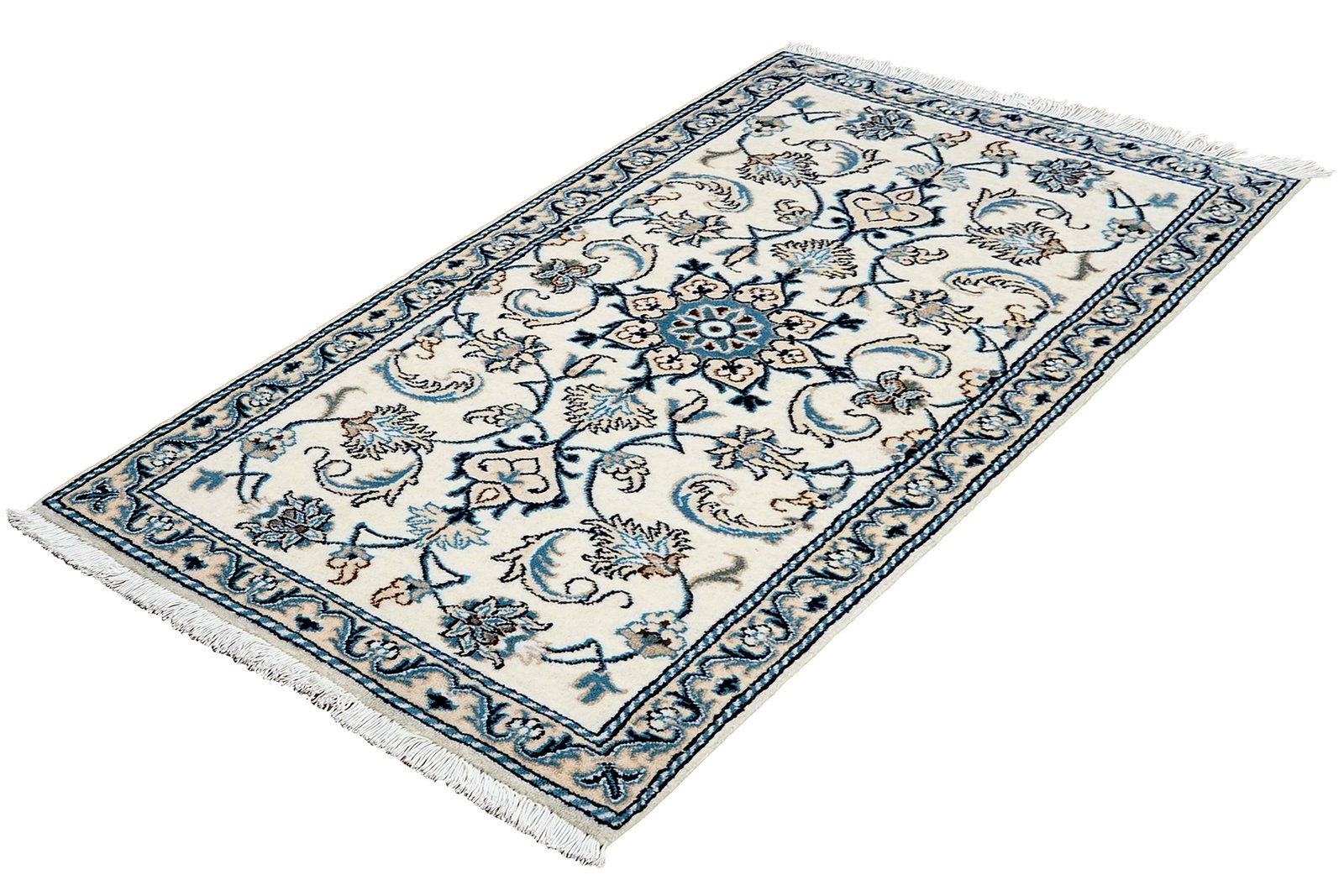 Nain 12La — Hand-knotted, 68x135 cm, Beige, 100% Virgin Wool | View 5