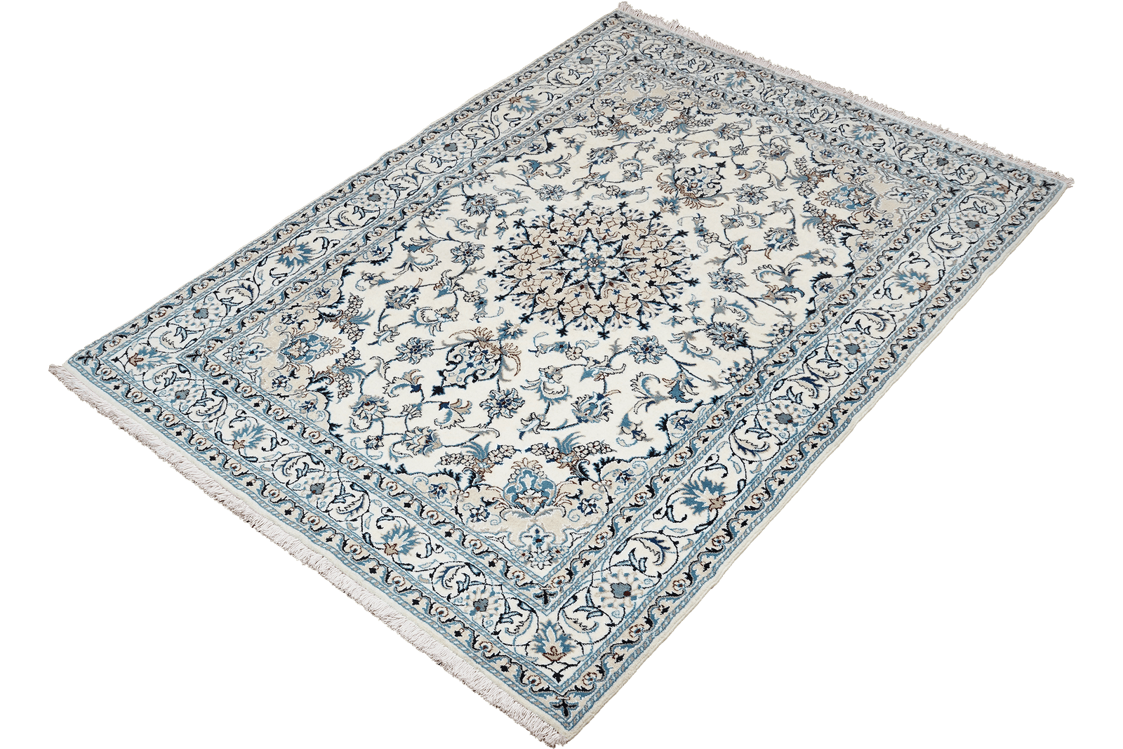 Nain 12La — Hand-knotted, 161x234 cm, Beige, 100% Virgin Wool | View 5