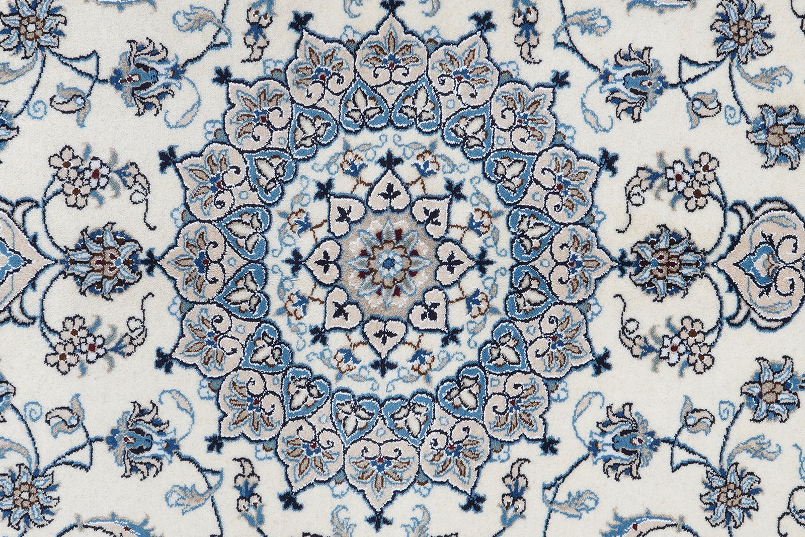 Nain 12La — Hand-knotted, 196x296 cm, Beige, 100% Virgin Wool | View 6