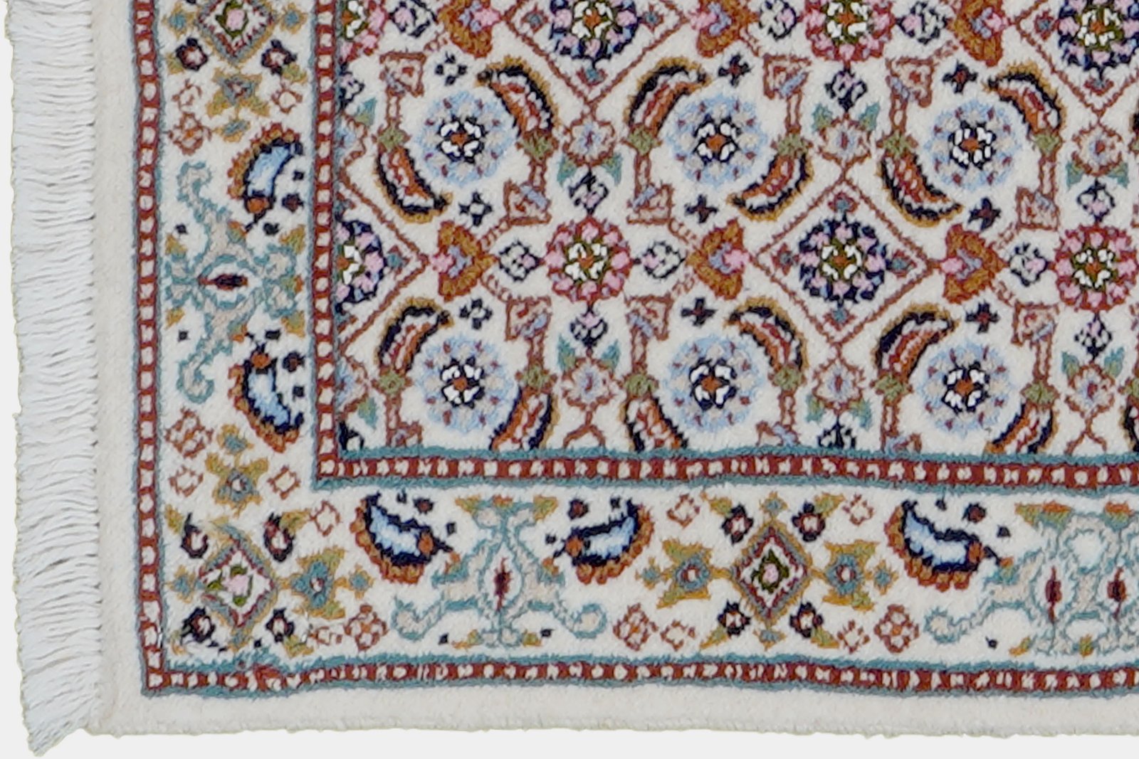 Moud Mahi — Hand-knotted, 39x61 cm, Beige, 100% Virgin Wool | View 3