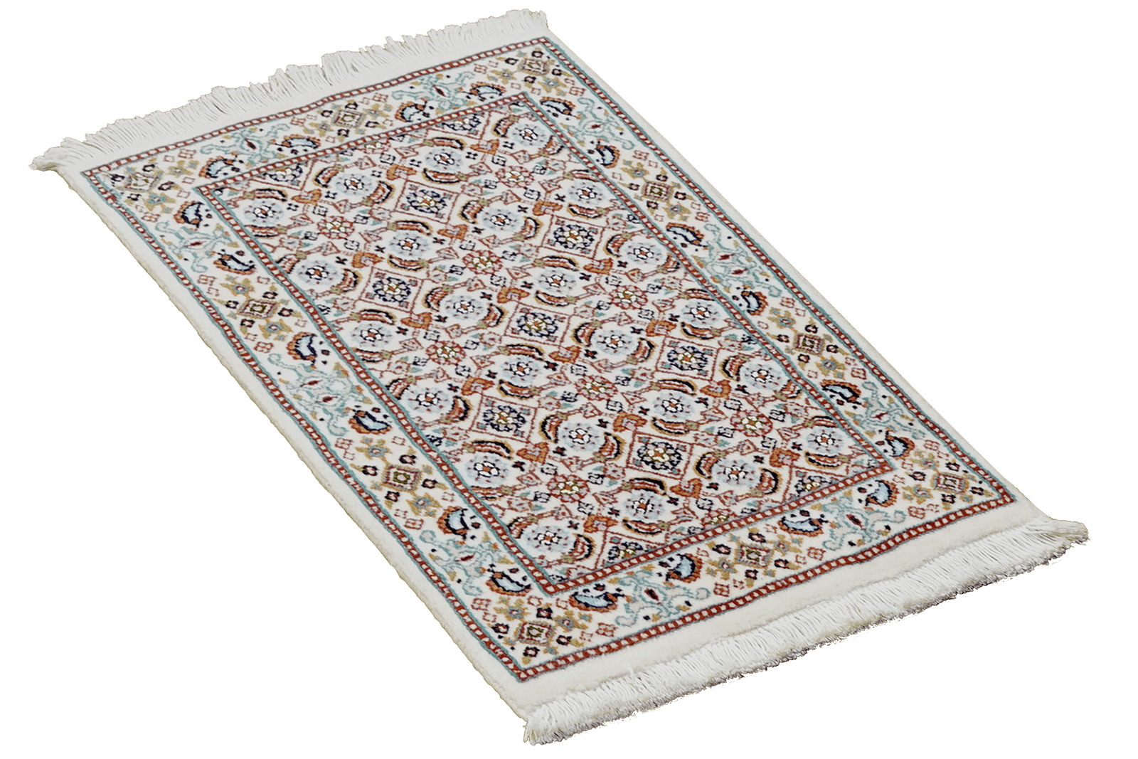 Moud Mahi — Hand-knotted, 39x61 cm, Beige, 100% Virgin Wool | View 4
