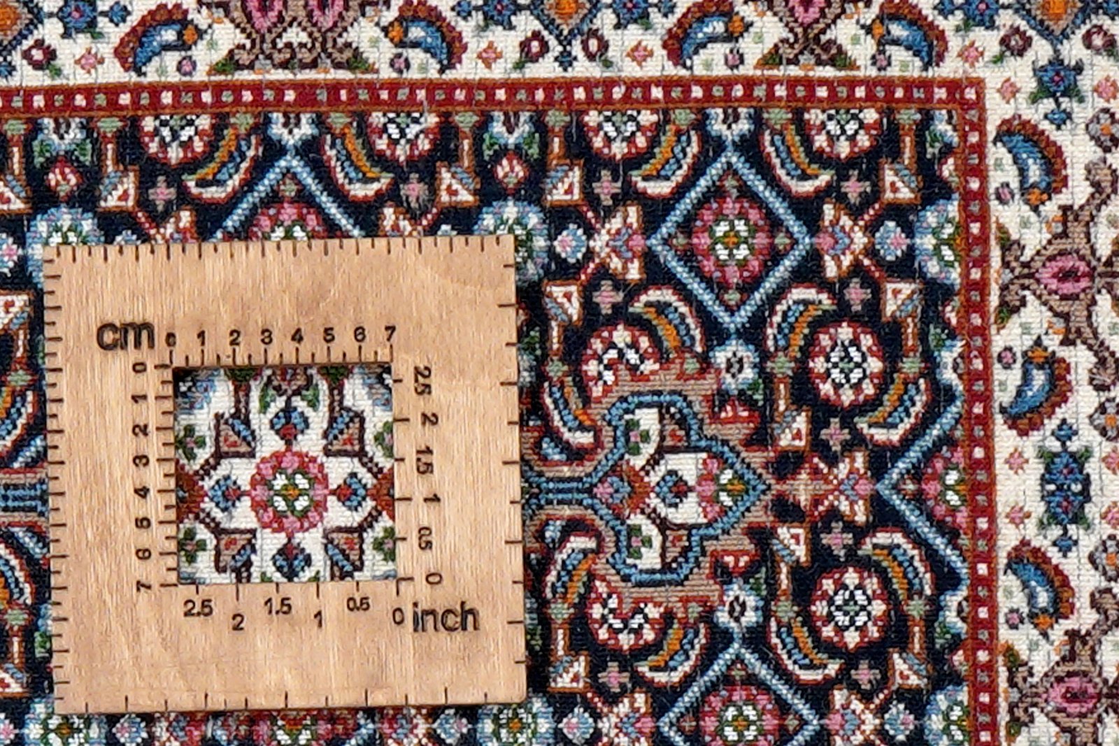 Moud Mahi — Hand-knotted, 39x60 cm, Blue, 100% Virgin Wool | View 8
