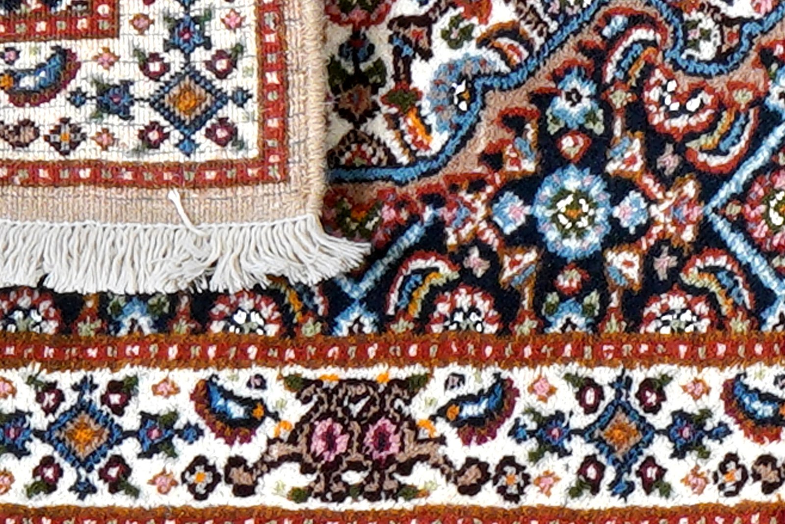 Moud Mahi — Hand-knotted, 39x60 cm, Blue, 100% Virgin Wool | View 7