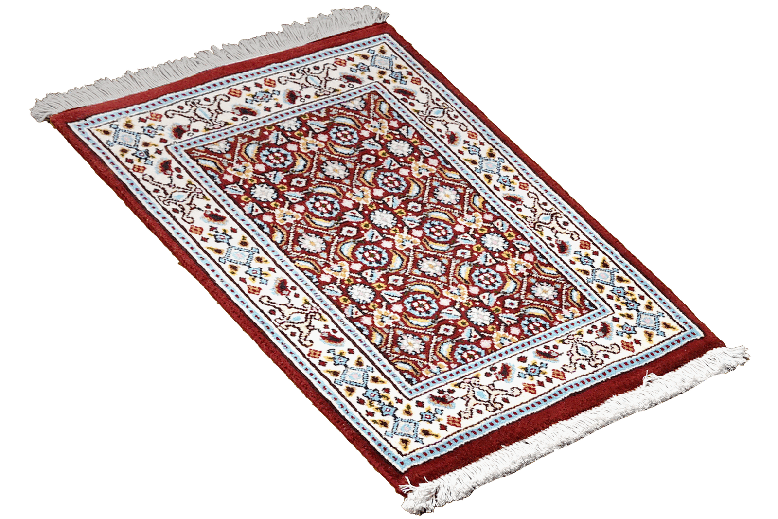Moud Mahi — Hand-knotted, 40x59 cm, Red, 100% Virgin Wool | View 4