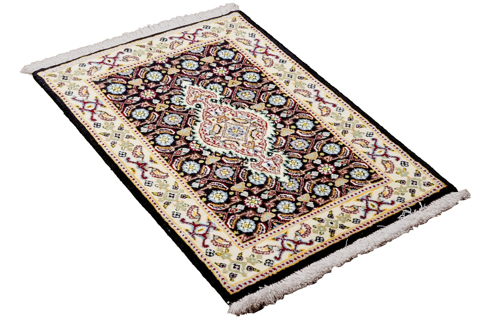 Moud Mahi — Hand-knotted, 40x60 cm, Blue, 100% Virgin Wool | View 4