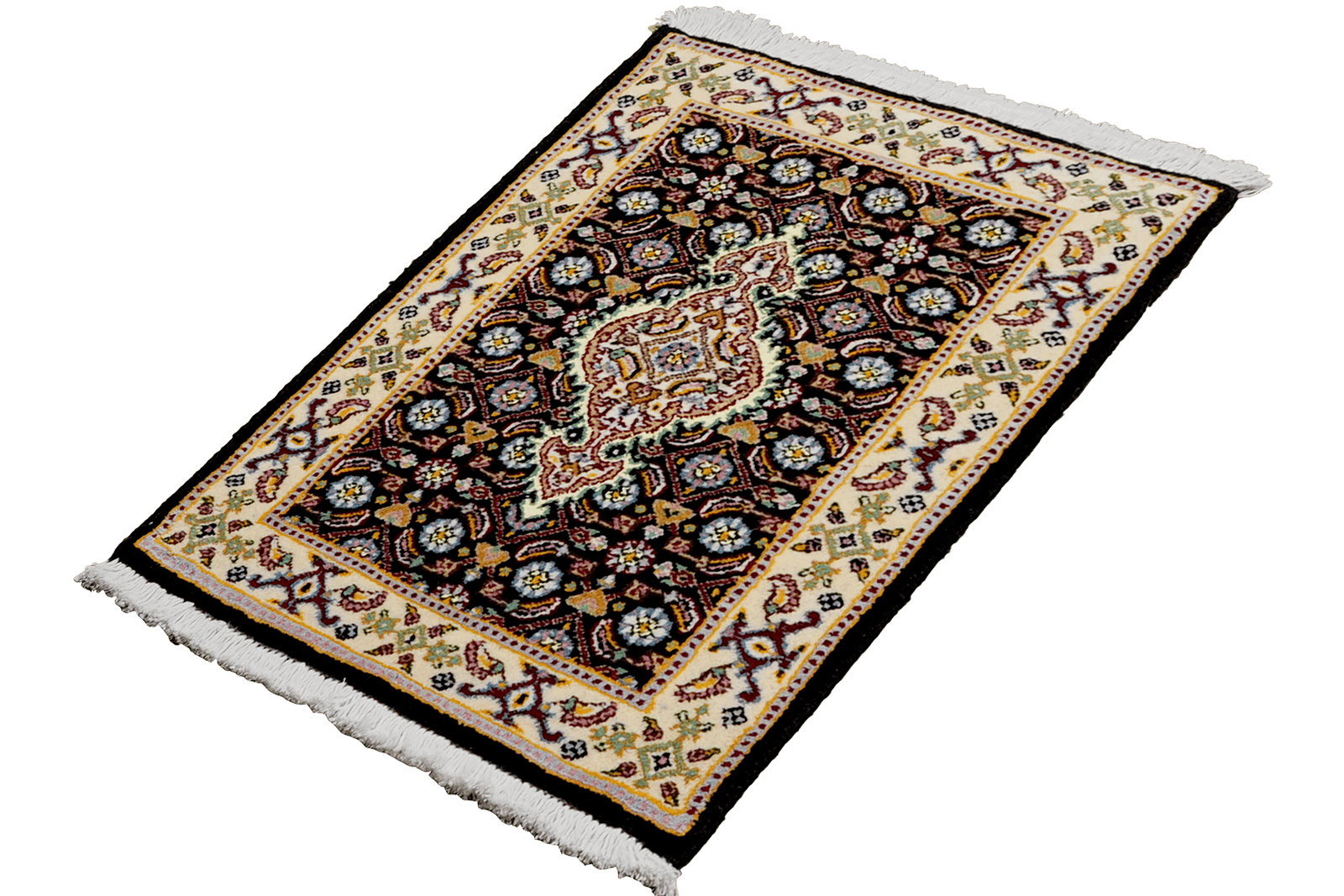 Moud Mahi — Hand-knotted, 40x60 cm, Blue, 100% Virgin Wool | View 5