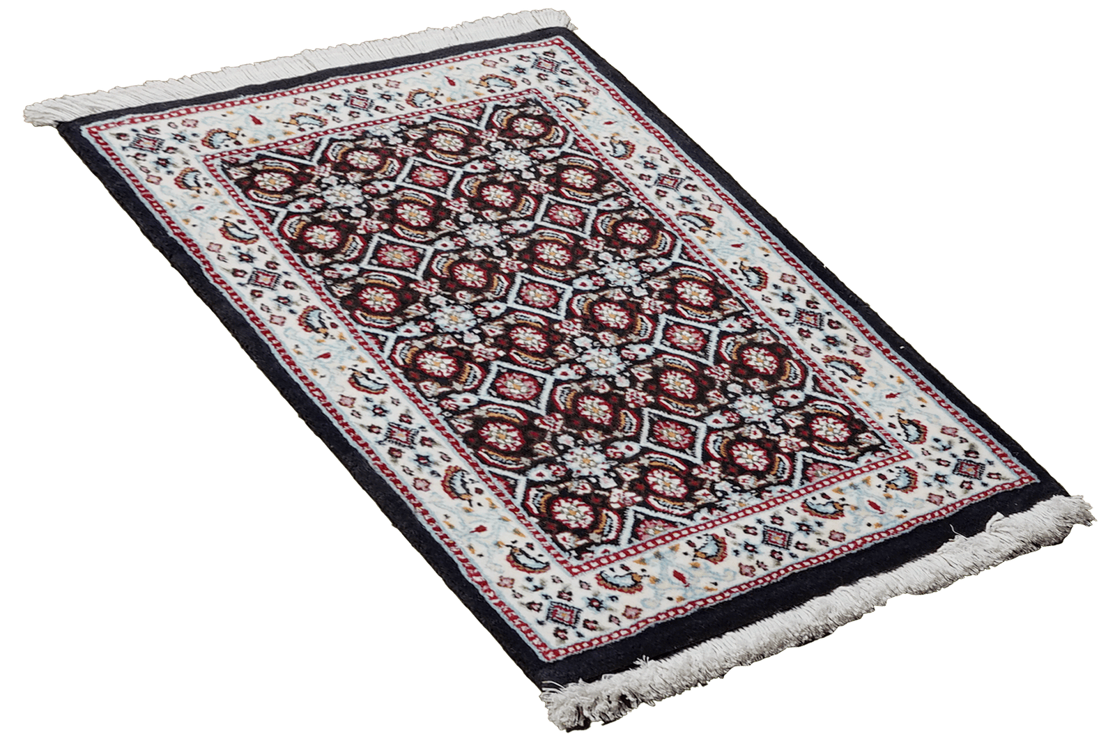 Moud Mahi — Hand-knotted, 39x61 cm, Blue, 100% Virgin Wool | View 4