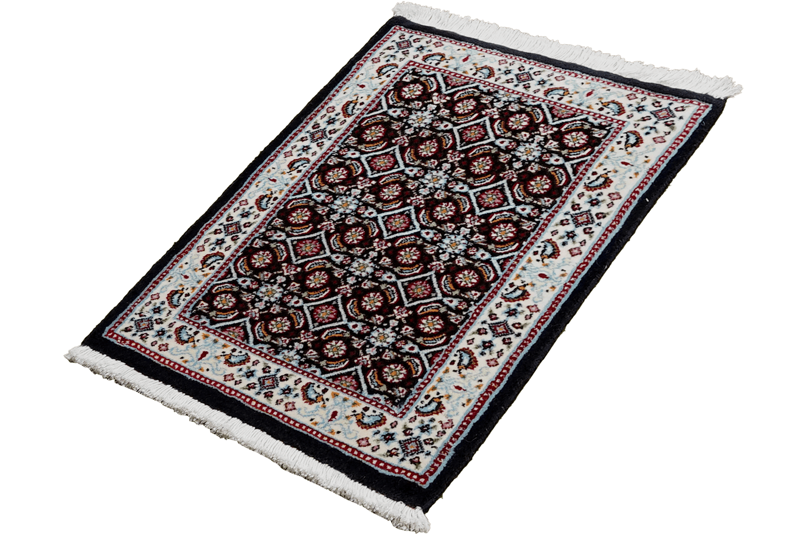 Moud Mahi — Hand-knotted, 39x61 cm, Blue, 100% Virgin Wool | View 5