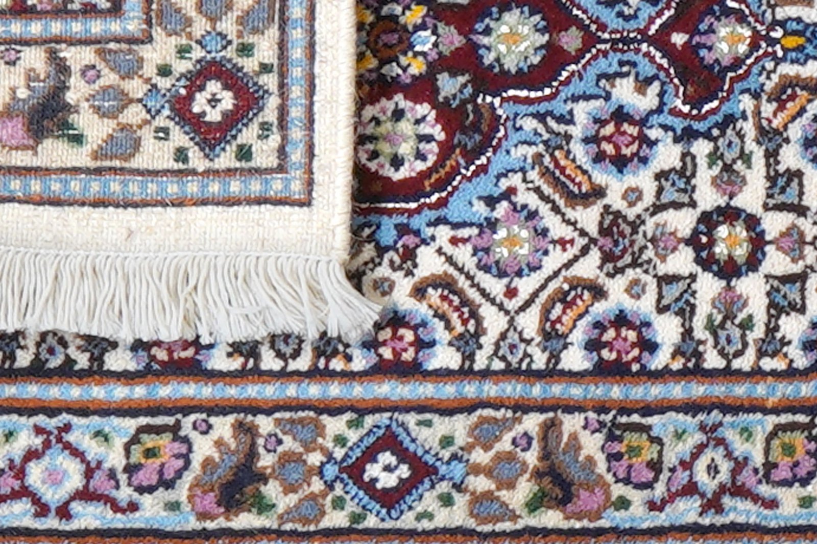 Moud Mahi — Hand-knotted, 39x57 cm, Beige, 100% Virgin Wool | View 7