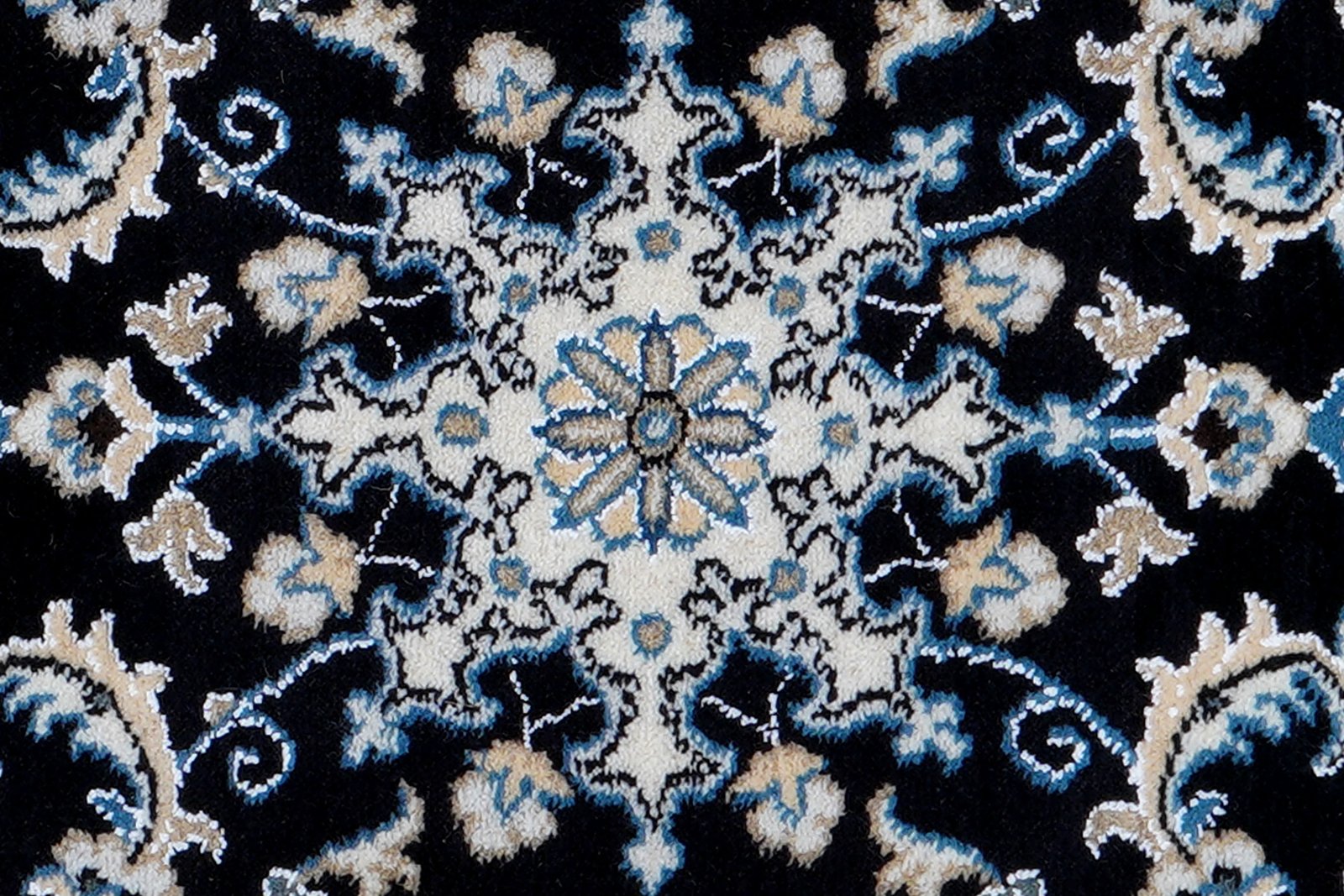 Nain 12La — Hand-knotted, 58x87 cm, Blue, 100% Virgin Wool | View 6