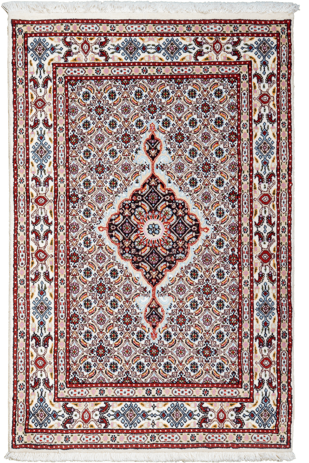 Moud Mahi — Hand-knotted, 78x118 cm, Beige, 100% Virgin Wool | Main view