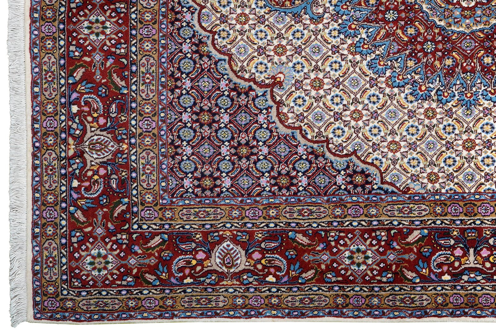 Moud Mahi — Hand-knotted, 150x195 cm, Beige, 100% Virgin Wool | View 3