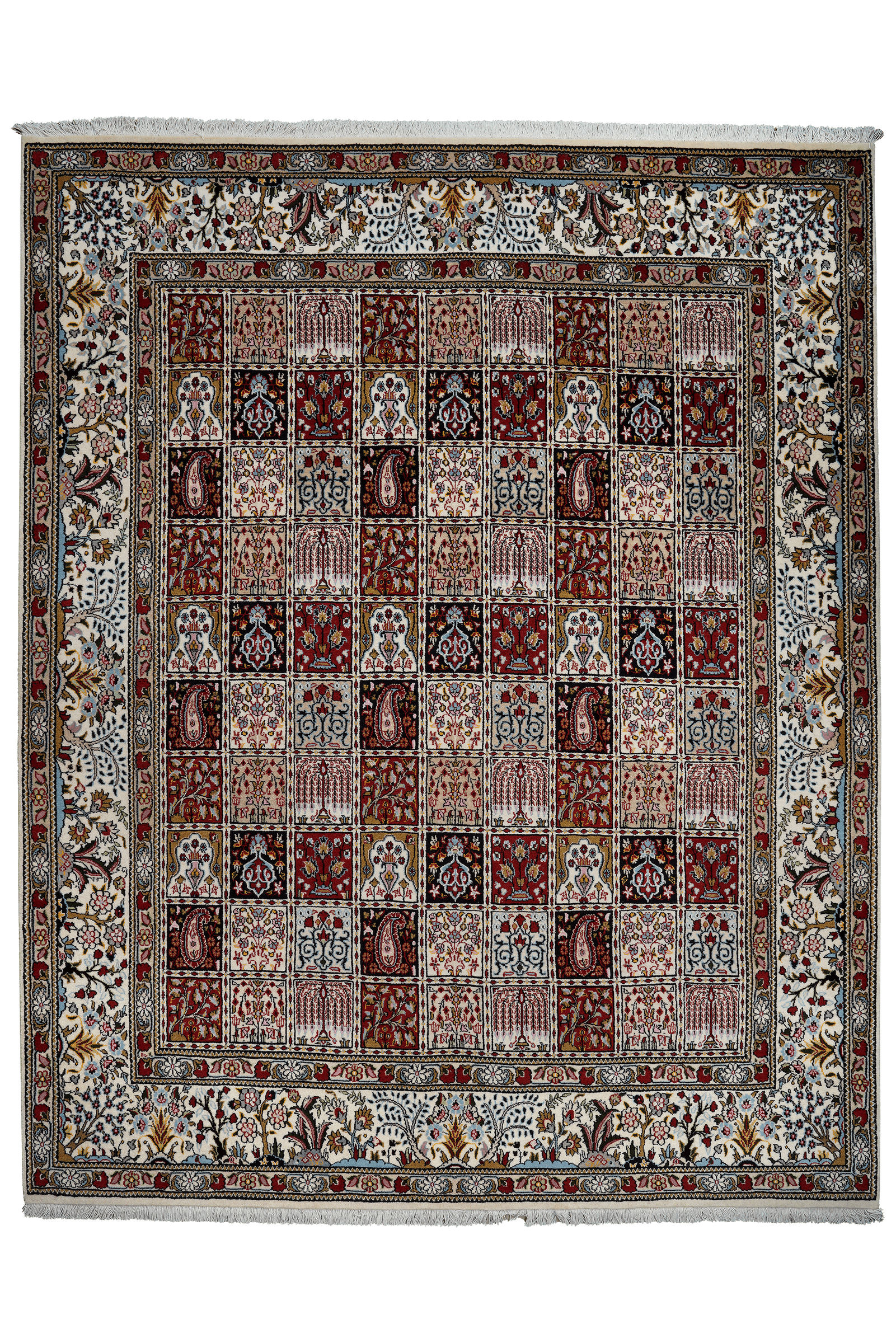 Moud Felder — Hand-knotted, 201x252 cm, Multicolor, 100% Virgin Wool | Main view