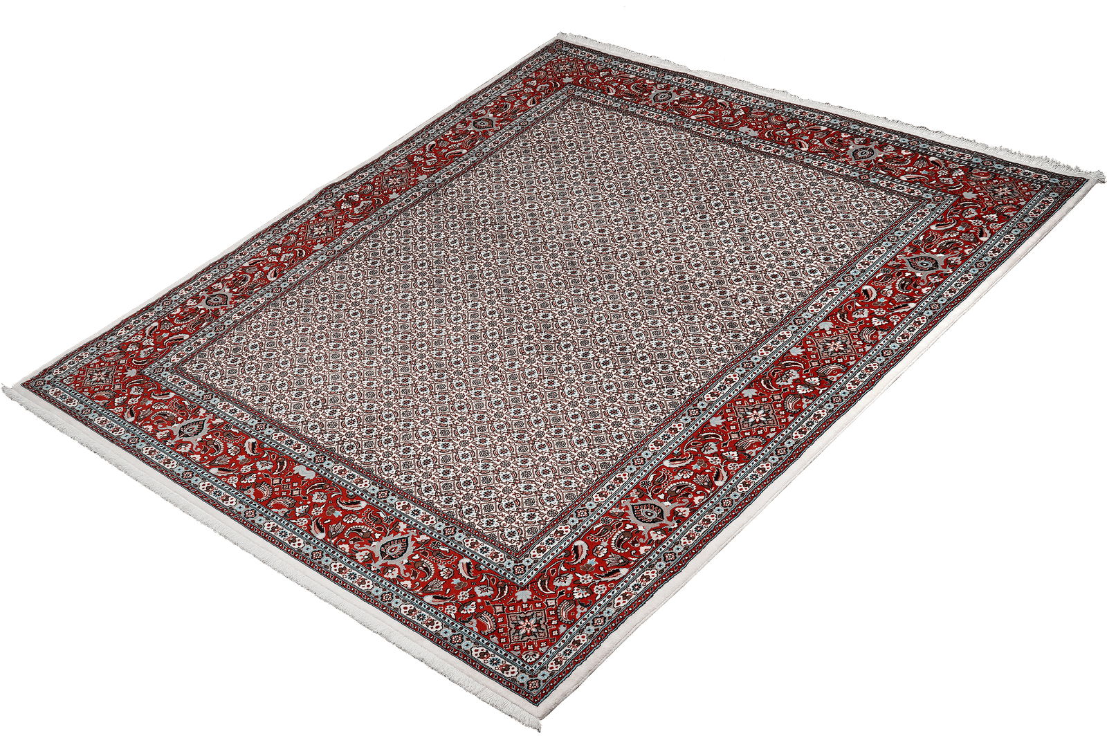 Moud Mahi — Hand-knotted, 194x287 cm, Beige, 100% Virgin Wool | View 5