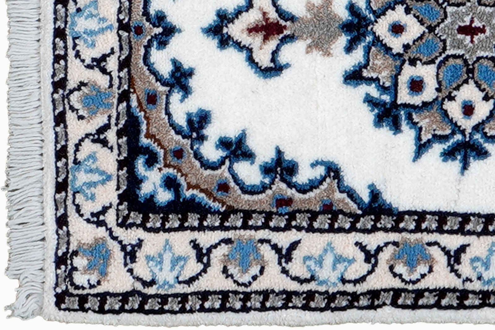Nain 12La — Hand-knotted, 38x60 cm, Beige, 100% Virgin Wool | View 3